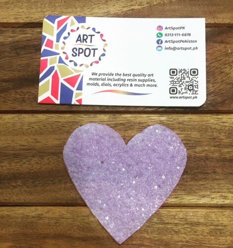 Druzy Heart inlay,Artspot.pk